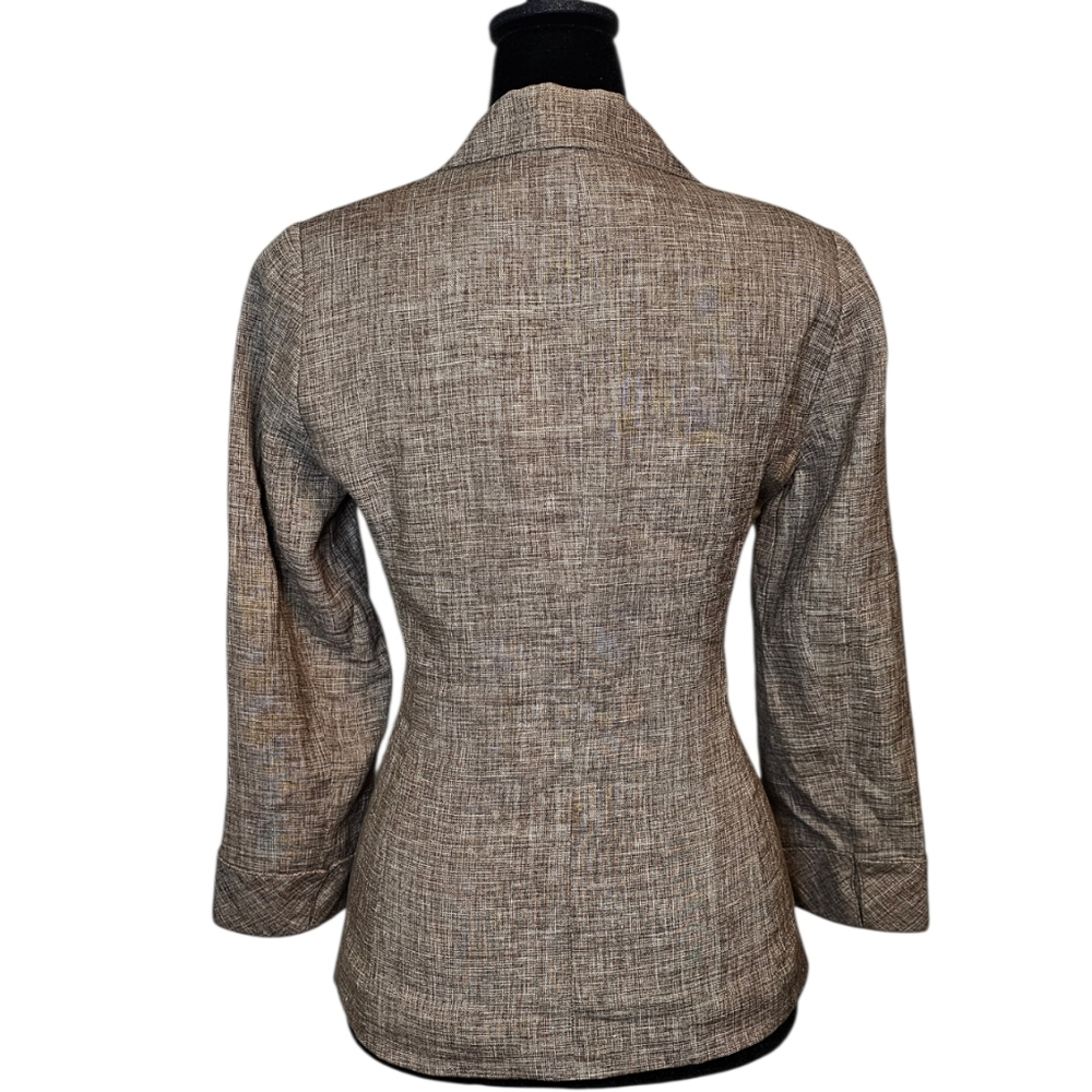 Lafayette 148 NY Wool Linen Blend Tweed Blazer - NWOT - Size 2 - Picture 2 of 6
